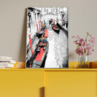 Quadro Decorativo Tela Canvas Abstrato Black And White Venice