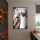Quadro Decorativo Tela Canvas Abstrato Black And White Venice