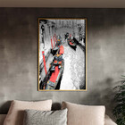 Quadro Decorativo Tela Canvas Abstrato Black And White Venice