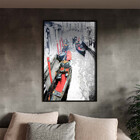 Quadro Decorativo Tela Canvas Abstrato Black And White Venice