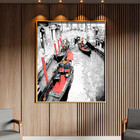 Quadro Decorativo Tela Canvas Abstrato Black And White Venice