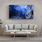Quadro Decorativo Tela Canvas Abstrato Blue Motion - 100x70 Cm
