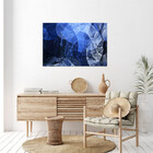 Quadro Decorativo Tela Canvas Abstrato Blue Motion - 200x100