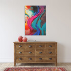 Quadro Decorativo Tela Canvas Abstrato Color Pigments - 100x7