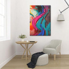 Quadro Decorativo Tela Canvas Abstrato Color Pigments - 100x7