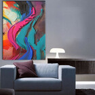 Quadro Decorativo Tela Canvas Abstrato Color Pigments - 120x6