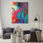 Quadro Decorativo Tela Canvas Abstrato Color Pigments - 180x1