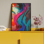 Quadro Decorativo Tela Canvas Abstrato Color Pigments Com Mol
