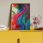 Quadro Decorativo Tela Canvas Abstrato Color Pigments Com Mol