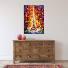 Quadro Decorativo Tela Canvas Abstrato Colorful Torre Eiffel
