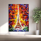 Quadro Decorativo Tela Canvas Abstrato Colorful Torre Eiffel