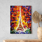 Quadro Decorativo Tela Canvas Abstrato Colorful Torre Eiffel