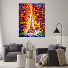 Quadro Decorativo Tela Canvas Abstrato Colorful Torre Eiffel