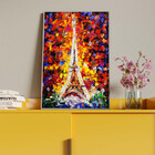 Quadro Decorativo Tela Canvas Abstrato Colorful Torre Eiffel