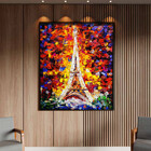 Quadro Decorativo Tela Canvas Abstrato Colorful Torre Eiffel