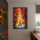 Quadro Decorativo Tela Canvas Abstrato Colorful Torre Eiffel