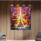 Quadro Decorativo Tela Canvas Abstrato Colorful Torre Eiffel