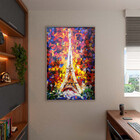 Quadro Decorativo Tela Canvas Abstrato Colorful Torre Eiffel