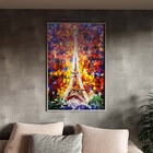 Quadro Decorativo Tela Canvas Abstrato Colorful Torre Eiffel