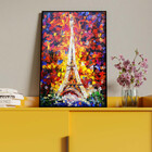 Quadro Decorativo Tela Canvas Abstrato Colorful Torre Eiffel
