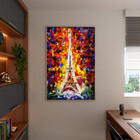 Quadro Decorativo Tela Canvas Abstrato Colorful Torre Eiffel