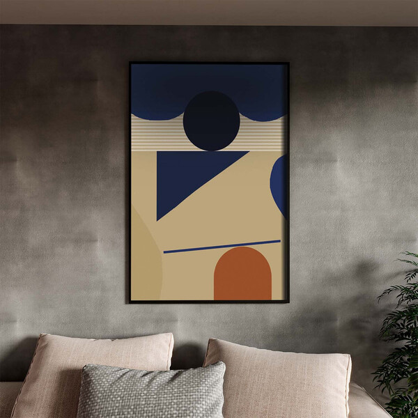 Quadro Decorativo Tela Canvas Abstrato Conceito Estrutura Abs
