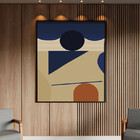 Quadro Decorativo Tela Canvas Abstrato Conceito Estrutura Abs