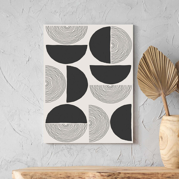 Quadro Decorativo Tela Canvas Abstrato Conceito Formas Em Sin