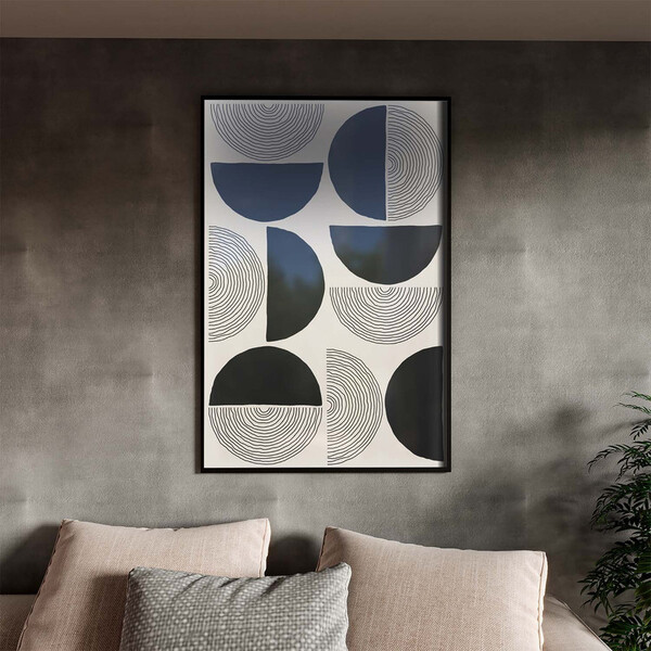 Quadro Decorativo Tela Canvas Abstrato Conceito Formas Em Sin