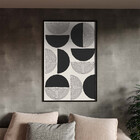 Quadro Decorativo Tela Canvas Abstrato Conceito Formas Em Sin