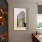 Quadro Decorativo Tela Canvas Abstrato Conceito Geometria Flu