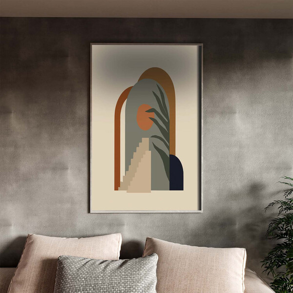 Quadro Decorativo Tela Canvas Abstrato Conceito Geometria Flu