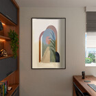 Quadro Decorativo Tela Canvas Abstrato Conceito Geometria Flu