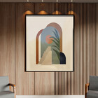 Quadro Decorativo Tela Canvas Abstrato Conceito Geometria Flu