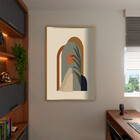 Quadro Decorativo Tela Canvas Abstrato Conceito Geometria Flu