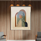 Quadro Decorativo Tela Canvas Abstrato Conceito Geometria Flu