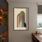 Quadro Decorativo Tela Canvas Abstrato Conceito Geometria Flu