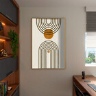 Quadro Decorativo Tela Canvas Abstrato Conceito Linha E Cor A