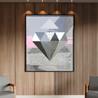 Quadro Decorativo Tela Canvas Abstrato Conceito Padrões Em Mo