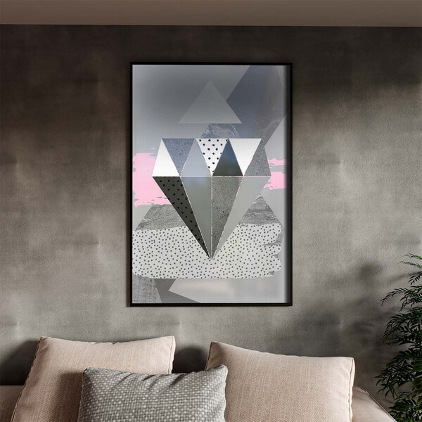 Quadro Decorativo Tela Canvas Abstrato Conceito Padrões Em Mo