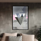 Quadro Decorativo Tela Canvas Abstrato Conceito Padrões Em Mo