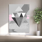 Quadro Decorativo Tela Canvas Abstrato Conceito Padrões Em Mo