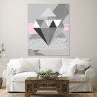 Quadro Decorativo Tela Canvas Abstrato Conceito Padrões Em Mo