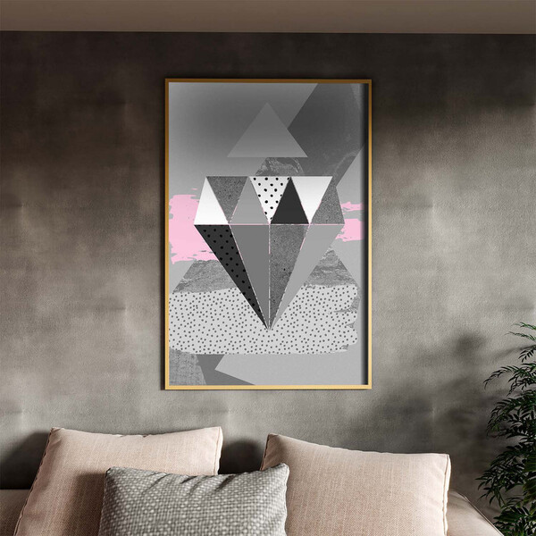 Quadro Decorativo Tela Canvas Abstrato Conceito Padrões Em Mo