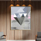 Quadro Decorativo Tela Canvas Abstrato Conceito Padrões Em Mo