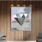 Quadro Decorativo Tela Canvas Abstrato Conceito Padrões Em Mo