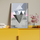 Quadro Decorativo Tela Canvas Abstrato Conceito Padrões Em Mo