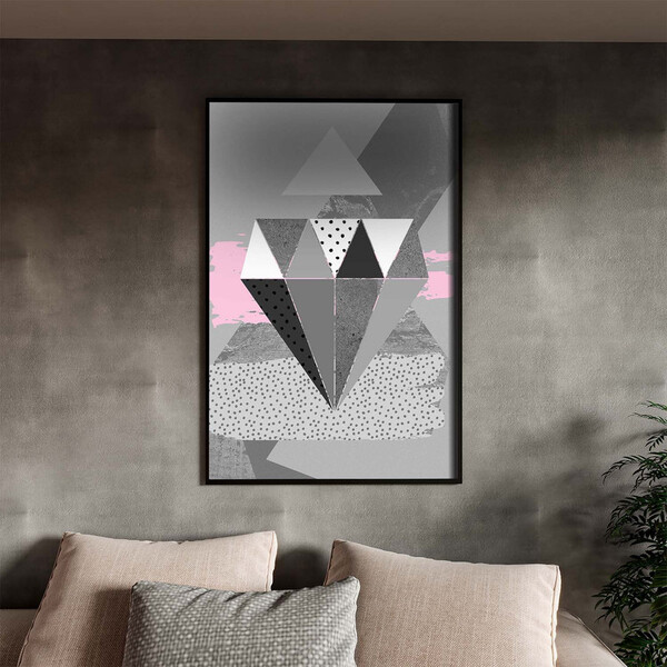 Quadro Decorativo Tela Canvas Abstrato Conceito Padrões Em Mo