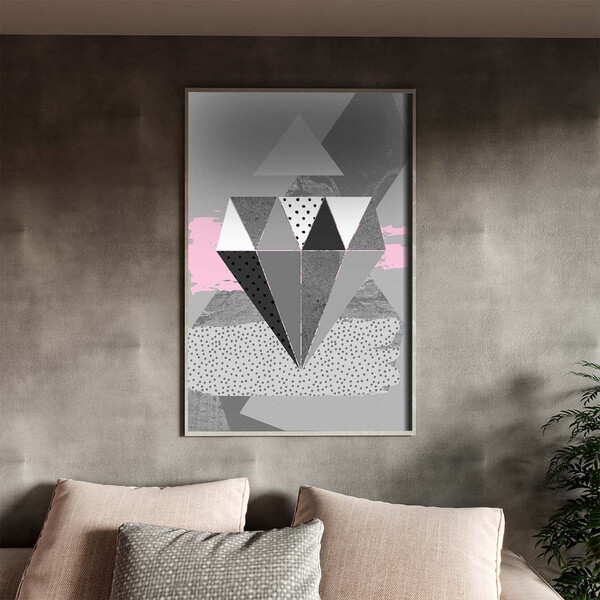 Quadro Decorativo Tela Canvas Abstrato Conceito Padrões Em Mo