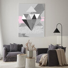 Quadro Decorativo Tela Canvas Abstrato Conceito Padrões Em Mo